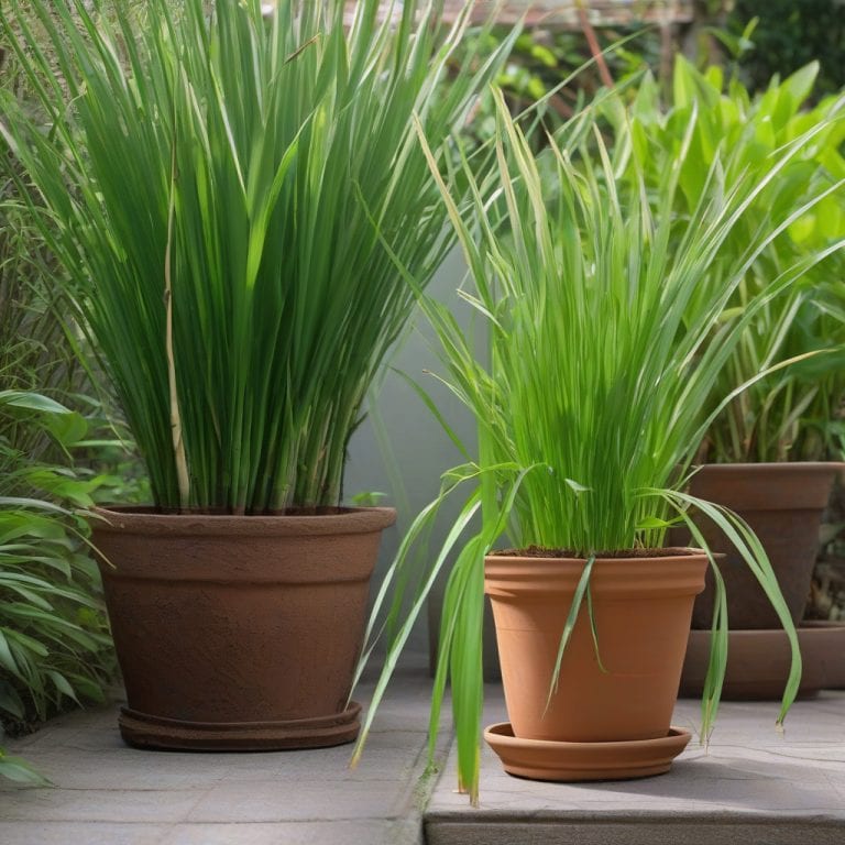 How Tall Does Lemongrass Grow in a Pot: Container Size Guide