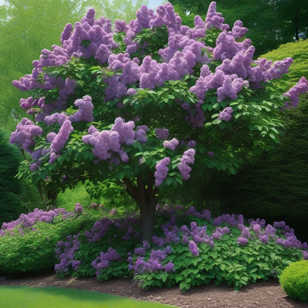 how tall does lilac grow example with annotations