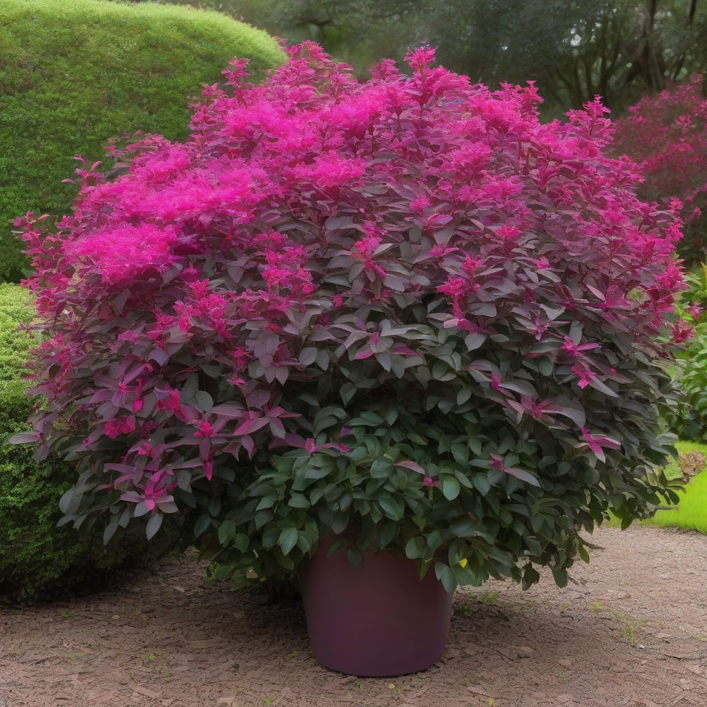 how tall does loropetalum grow example with annotations