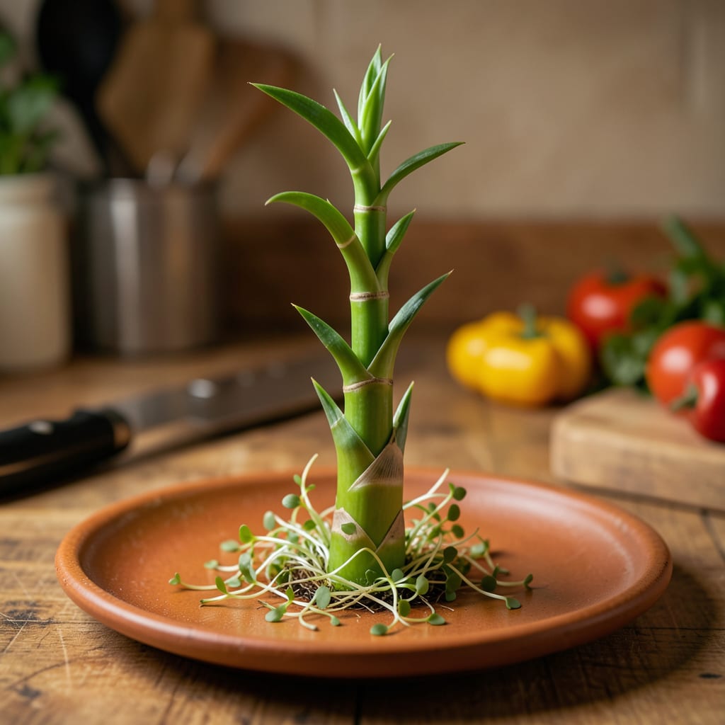 Visual representation of How Tall Does Lucky Bamboo Grow: Maximum Height Guide