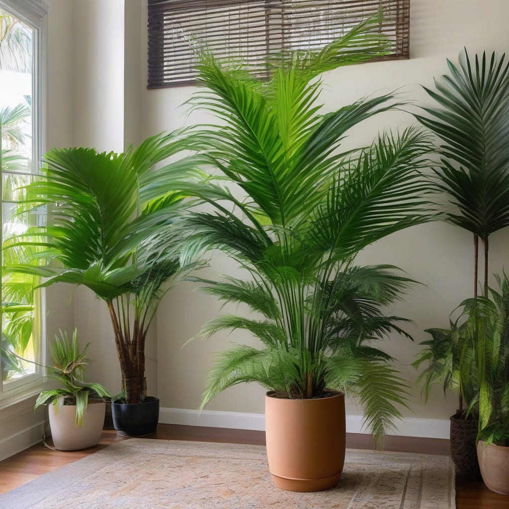 Visual representation of how tall does majesty palm grow