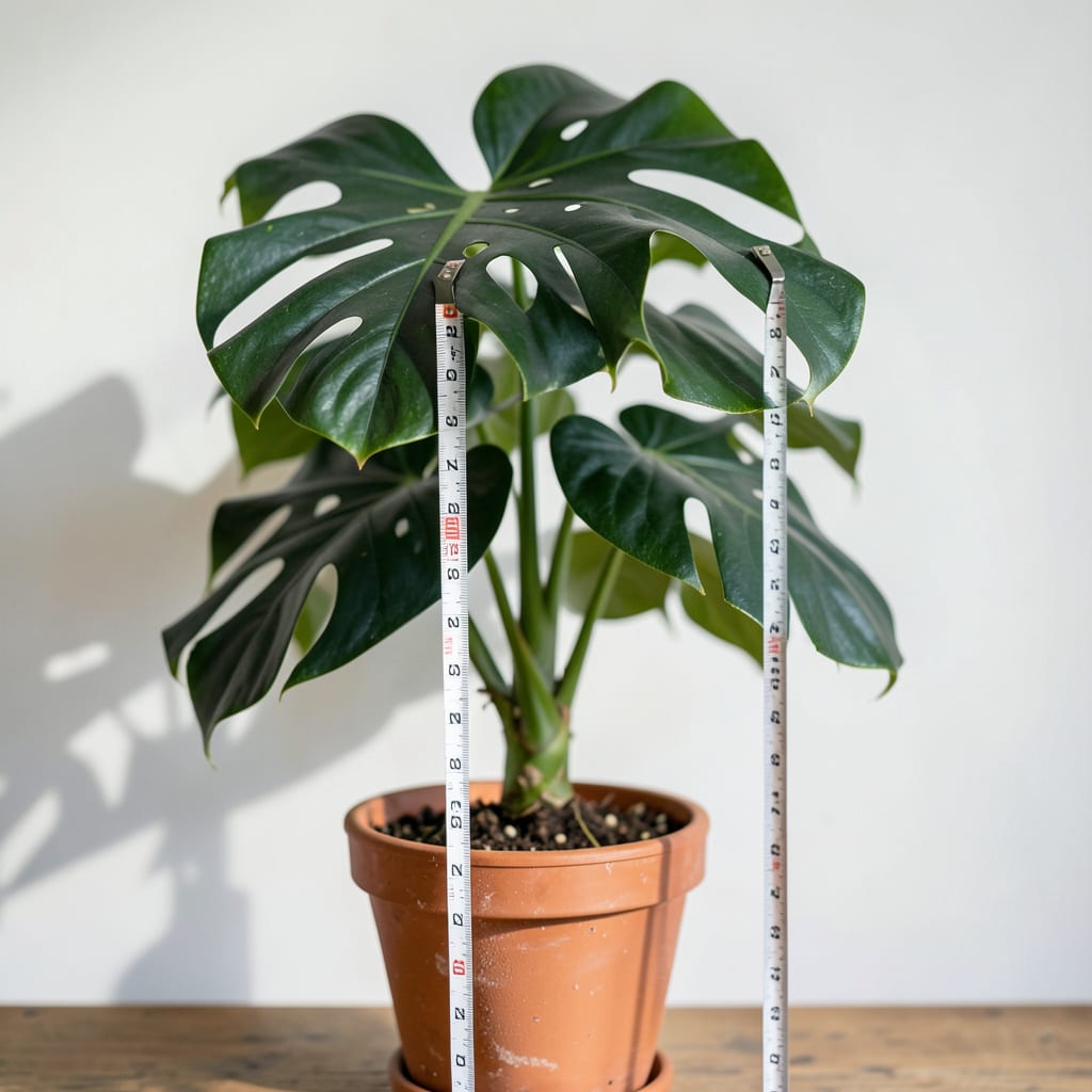 Visual representation of How Tall Does Monstera Deliciosa Grow: Ultimate Size Guide