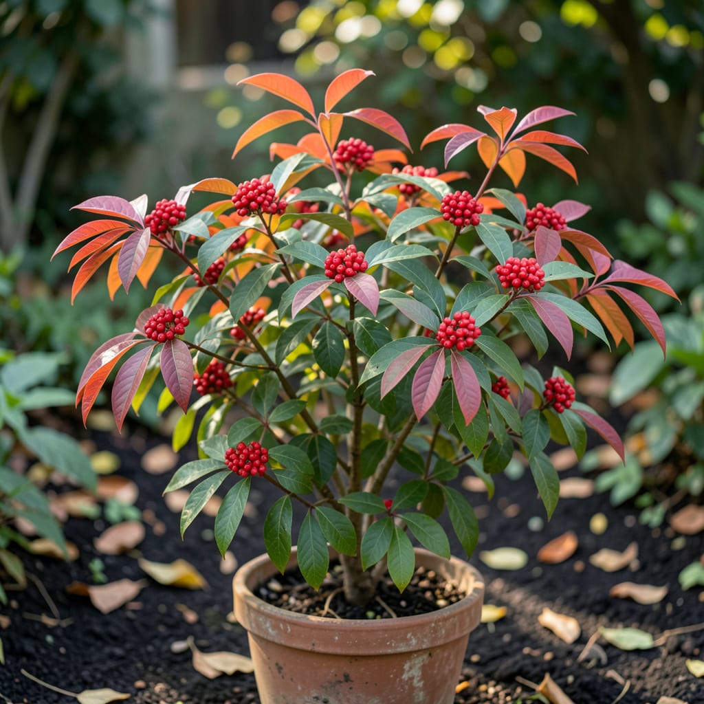 How Tall Does Nandina Domestica Grow: Ultimate Height Guide example with annotations