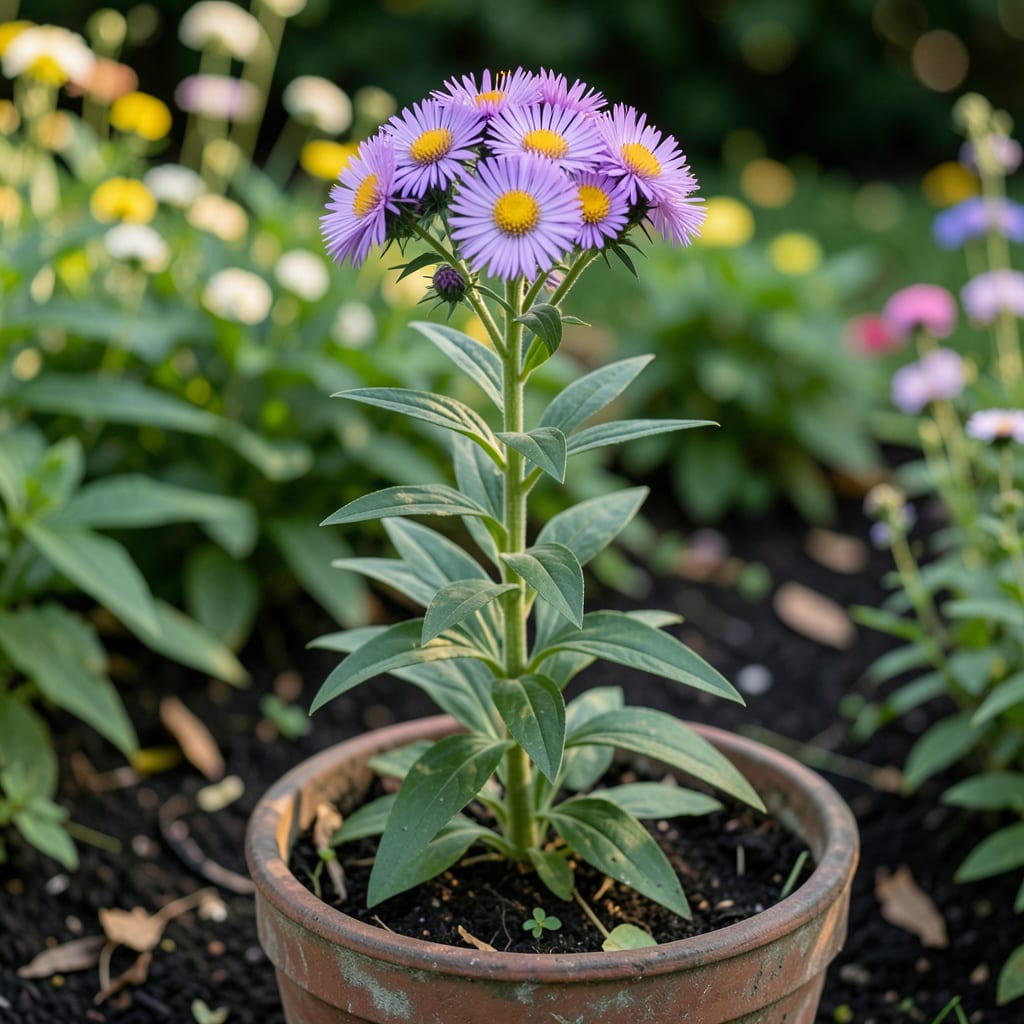 How Tall Does New England Aster Grow: Expert Growing Guide Tips example with annotations
