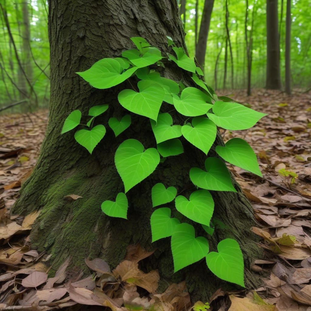 how tall does poison ivy grow illustration with key details