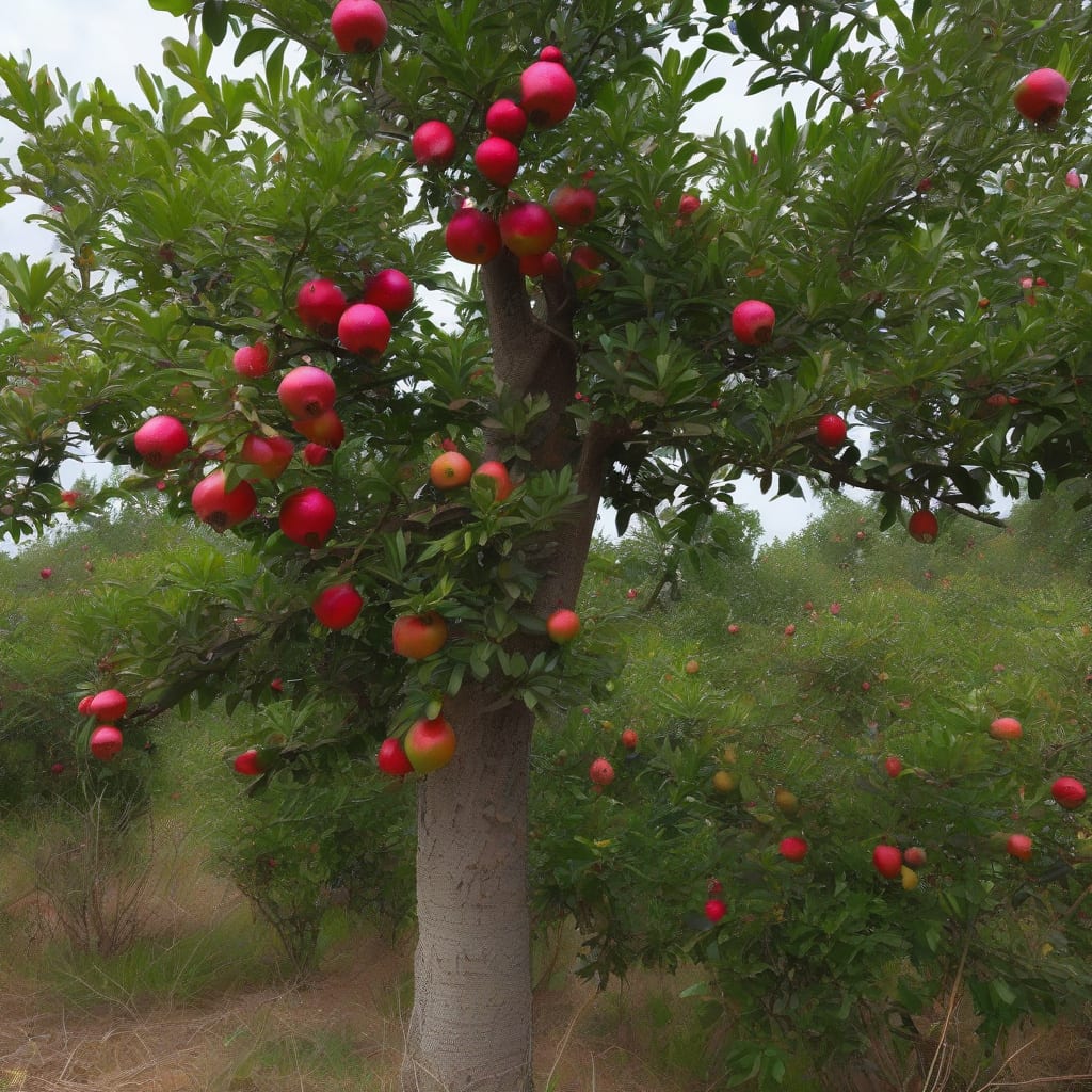 How Tall Does Pomegranate Grow: Expert Growing Tips illustration with key details