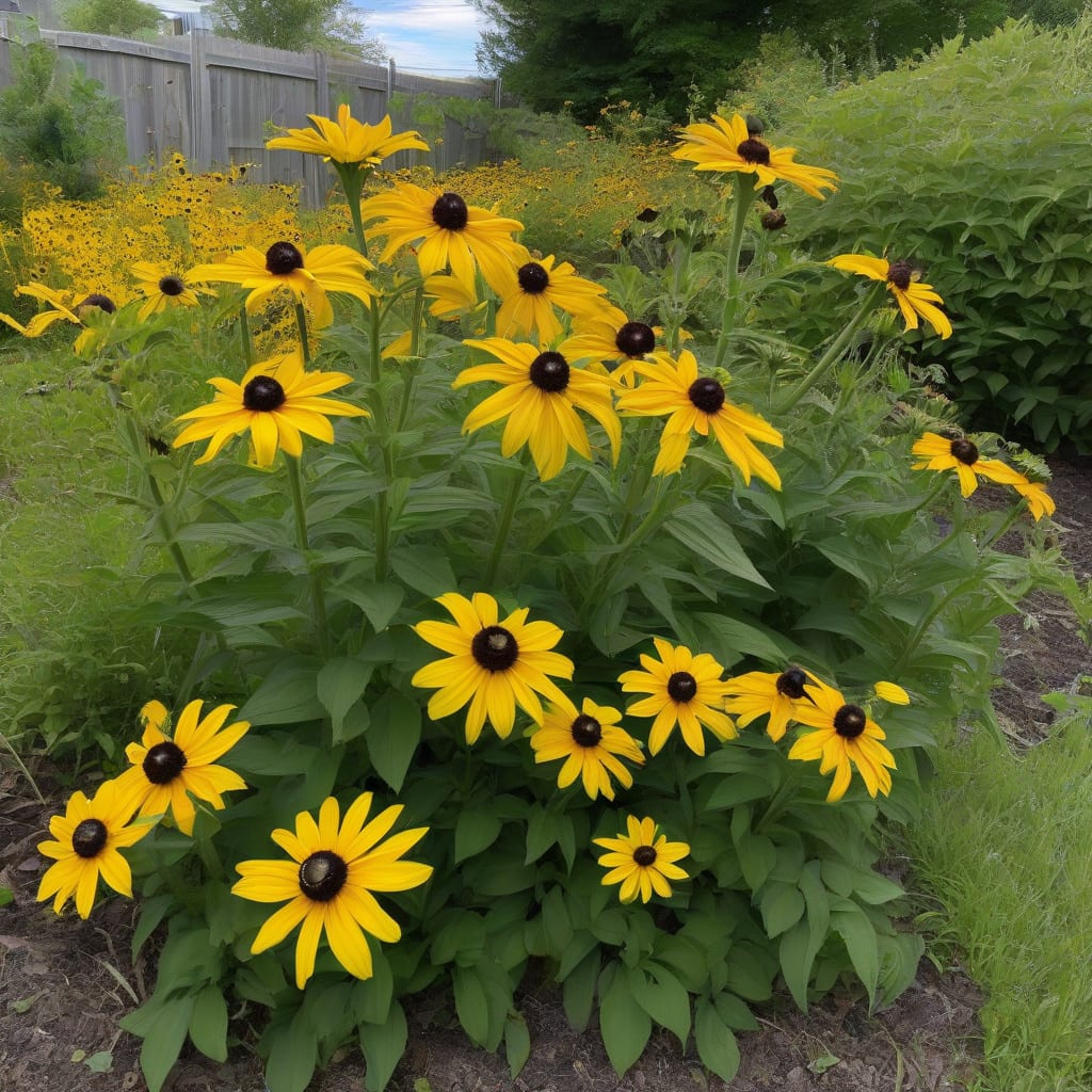 how tall does rudbeckia grow illustration with key details