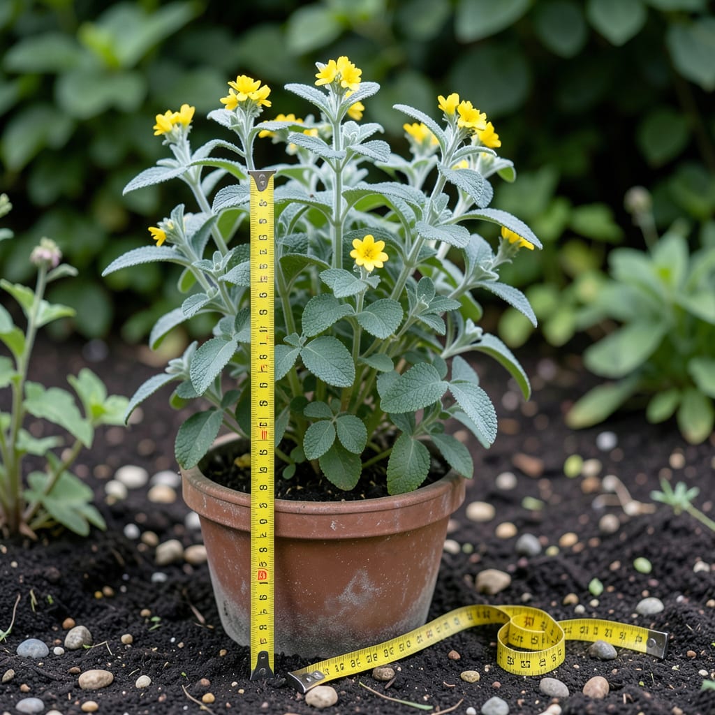How Tall Does Rue Grow: Complete Height Guide for Gardeners example with annotations