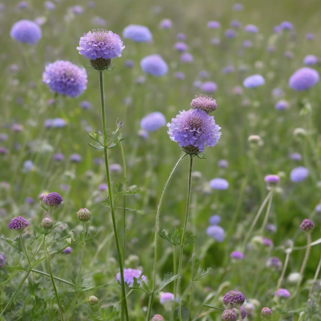 How Tall Does Scabiosa Grow: Expert Height Guide for Gardeners example with annotations