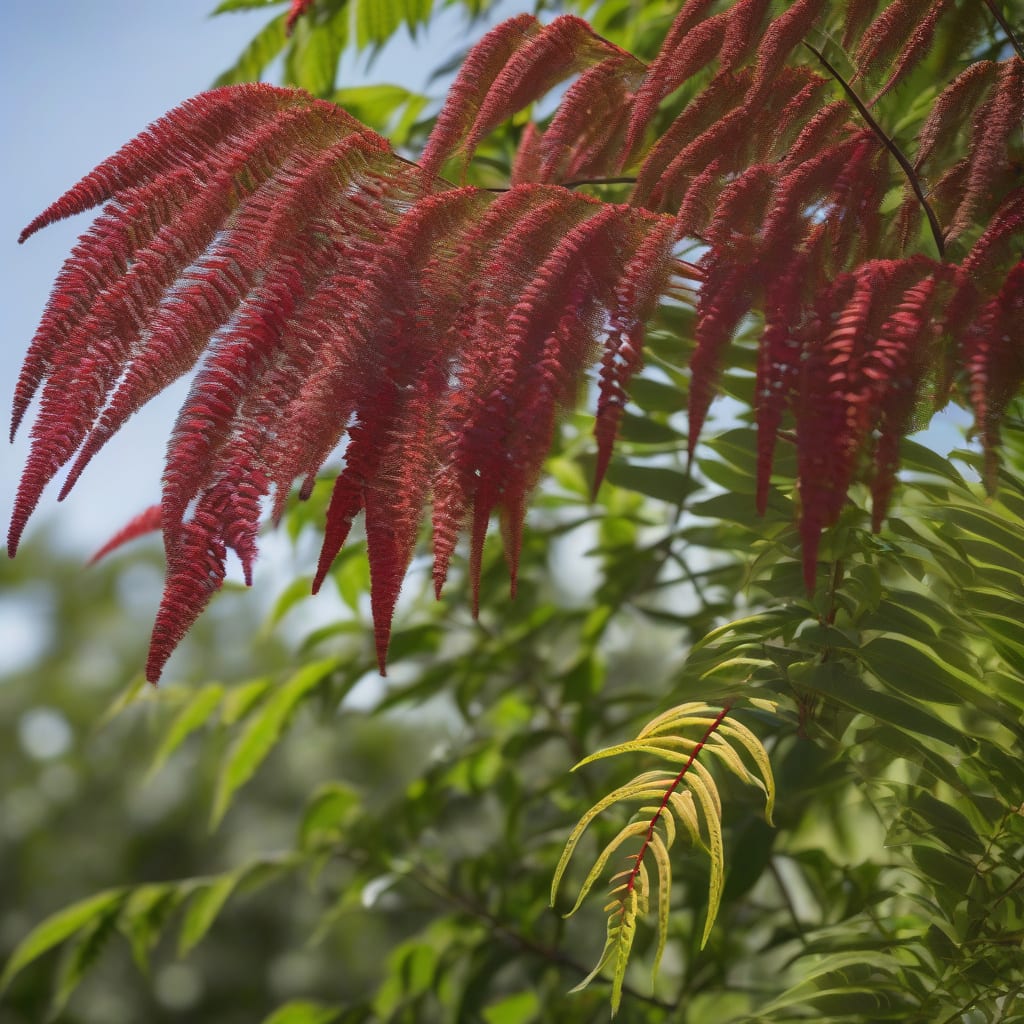 How Tall Does Staghorn Sumac Grow: Maximum Height Guide example with annotations