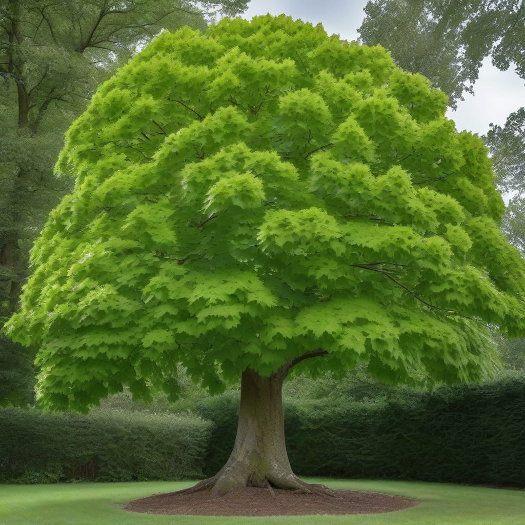 Visual representation of how tall does the sycamore grow