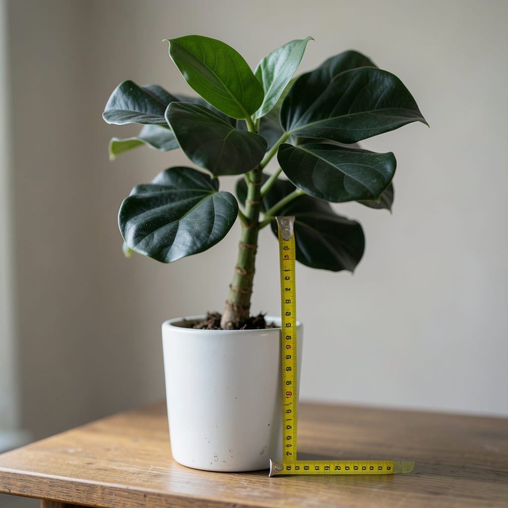 How Tall Will a Fiddle Leaf Fig Grow: Expert Growth Expectations example with annotations