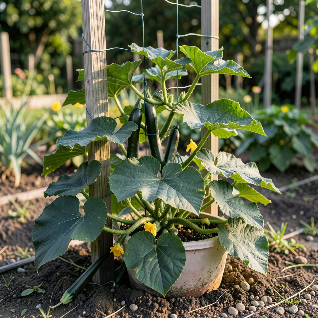 How Tall Will Zucchini Grow Vertically: Maximize Your Space illustration with key details