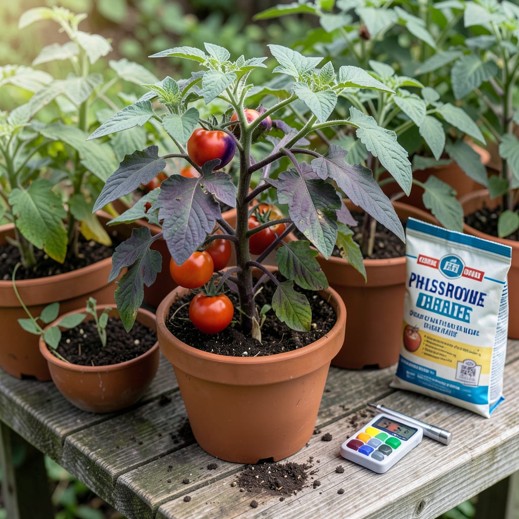 Complete how to fix purple tomato leaves overview image