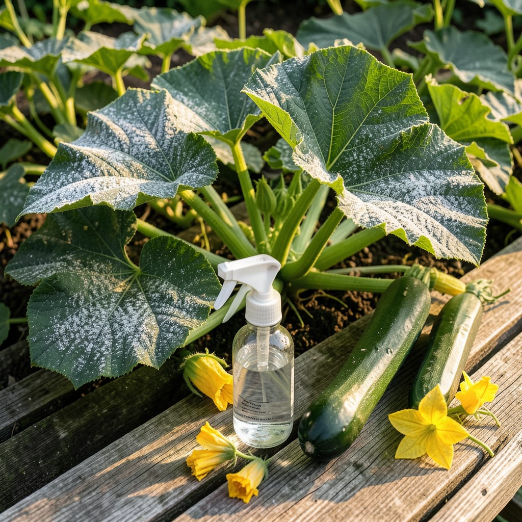Comprehensive How to Get Rid of Powdery Mildew on Zucchini Plants: Natural Fungicide Spray Solution visual reference