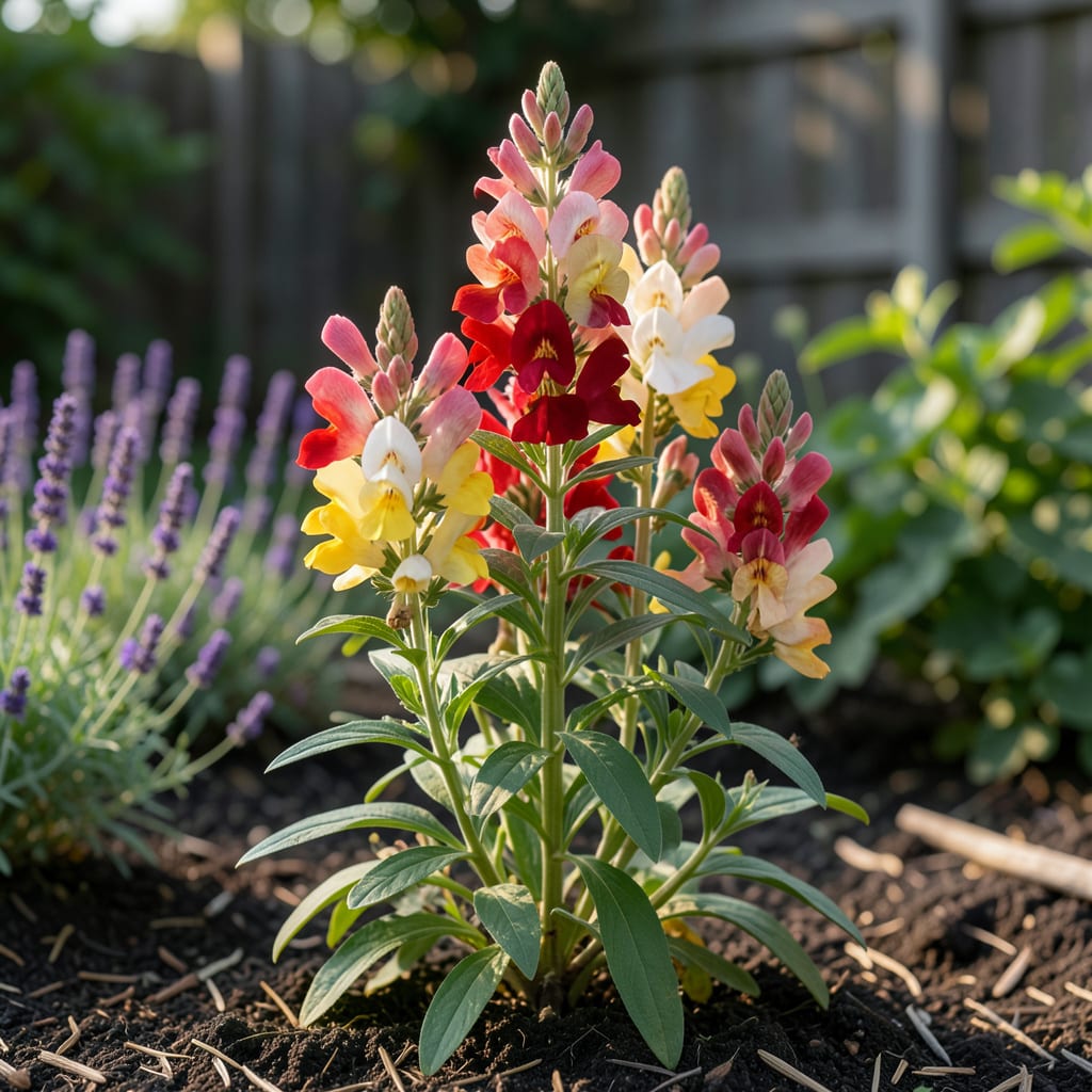 Visual representation of How to Grow Tall Snapdragons: The Pinch Prune Method for Towering Blooms