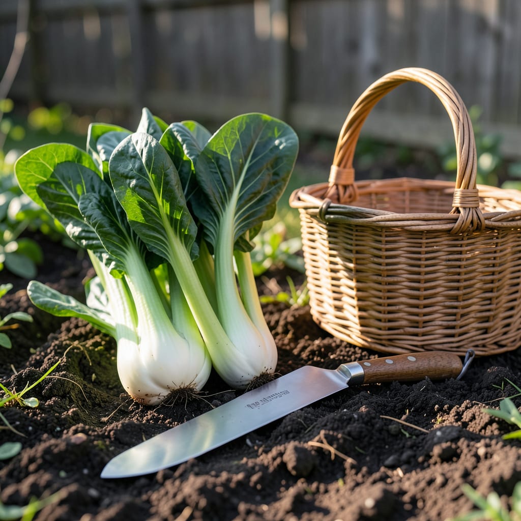 Visual representation of How to Harvest Bok Choi: Cut and Come Again Method for Fresh Picks