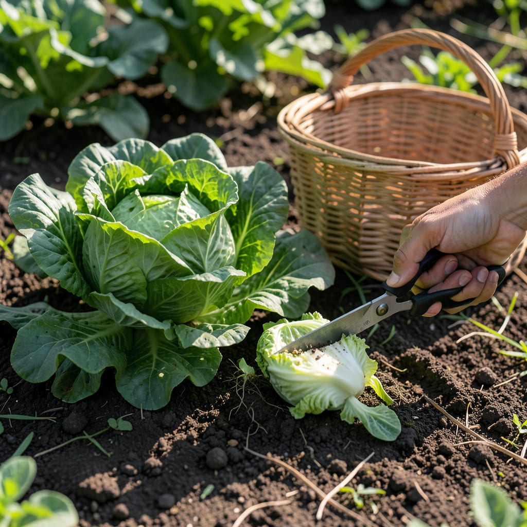 Visual representation of How to Harvest Lettuce: Leaf by Leaf Picking for Continuous Growth