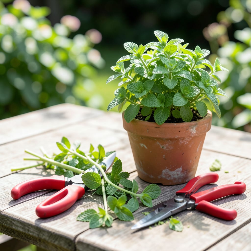Visual representation of How to Harvest Mint: Timing and Tips for Maximum Flavor