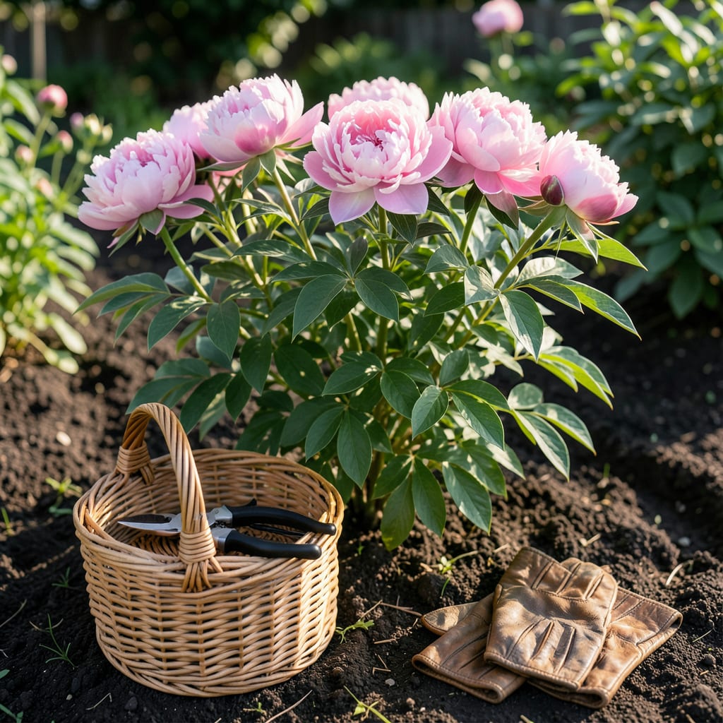 How to Harvest Peonies: Perfect Timing for Bigger Blooms illustration with key details