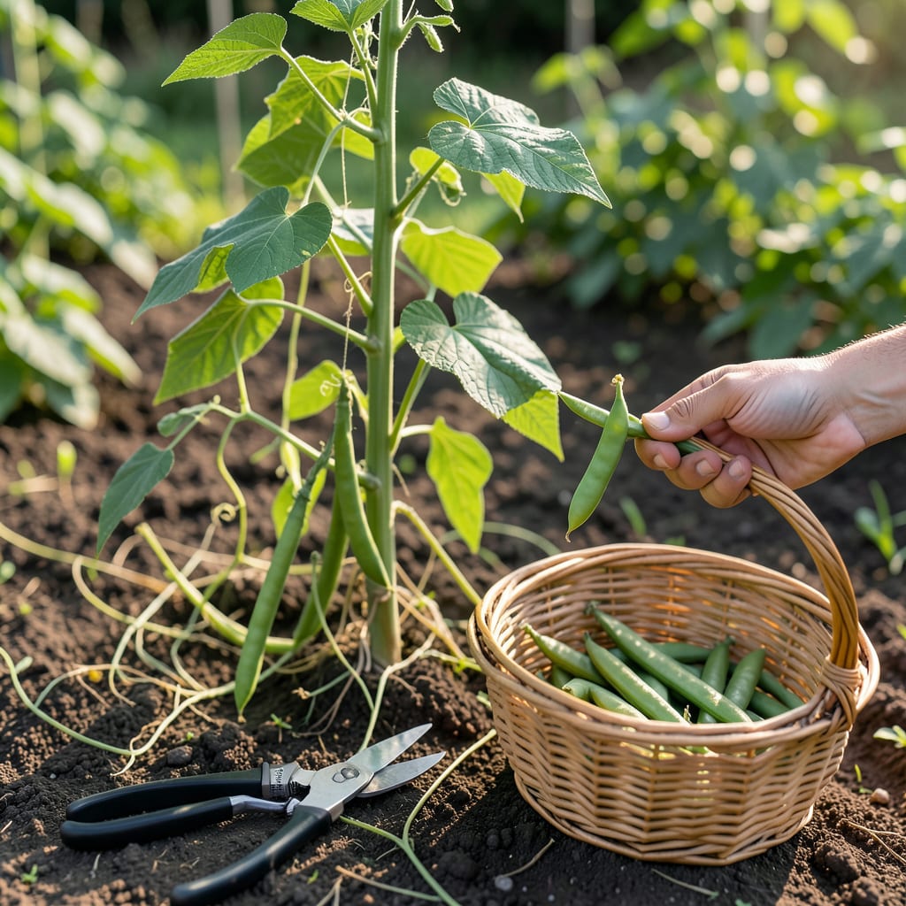 How to Harvest Pole Beans: Timing and Methods for Peak Flavor example with annotations