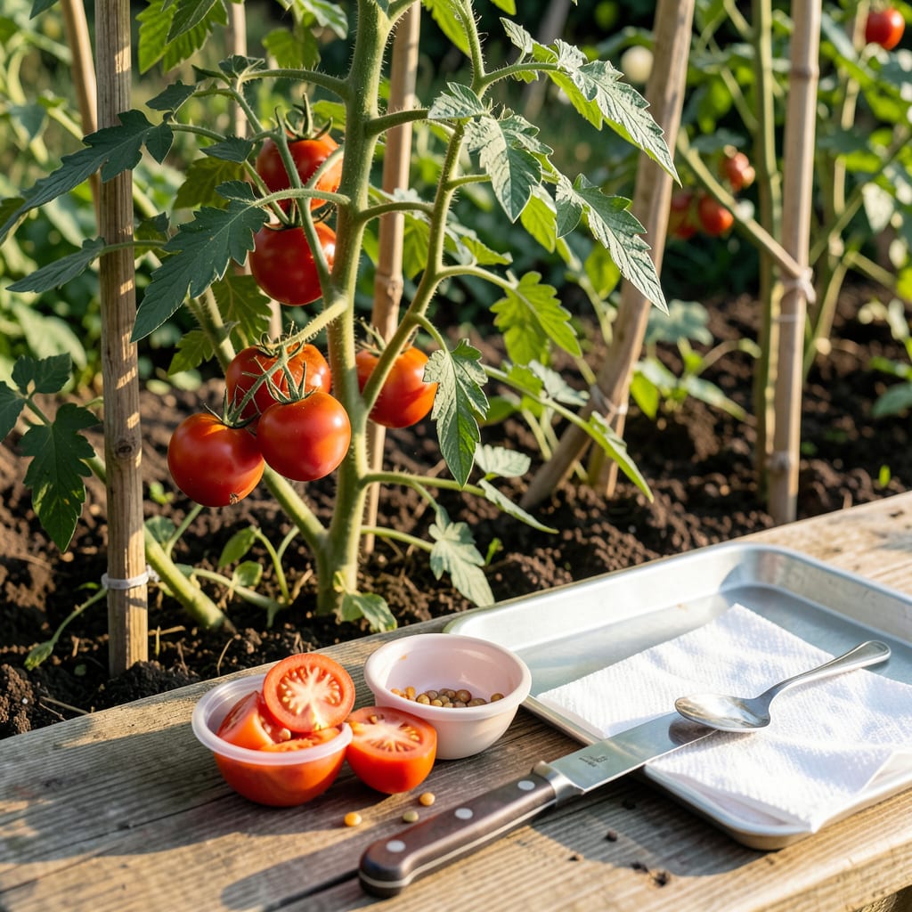 How To Harvest Tomato Seeds For Next Year: Fermentation Method For Higher Germination example with annotations