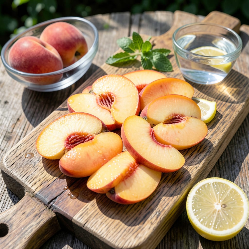 Comprehensive how to keep peaches from turning brown visual reference