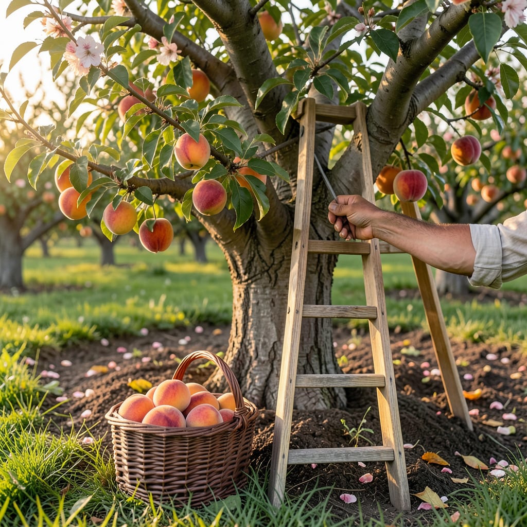 How to Know When Peaches Are Ready to Pick: Ripeness Signs Every Gardener Needs example with annotations