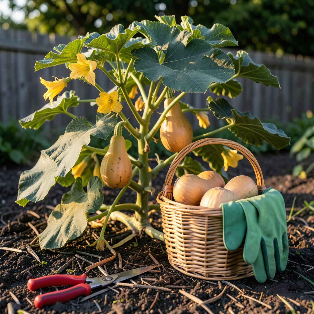 How to Know When to Pick Butternut Squash: The Vine Drying Trick Gardeners Swear By example with annotations