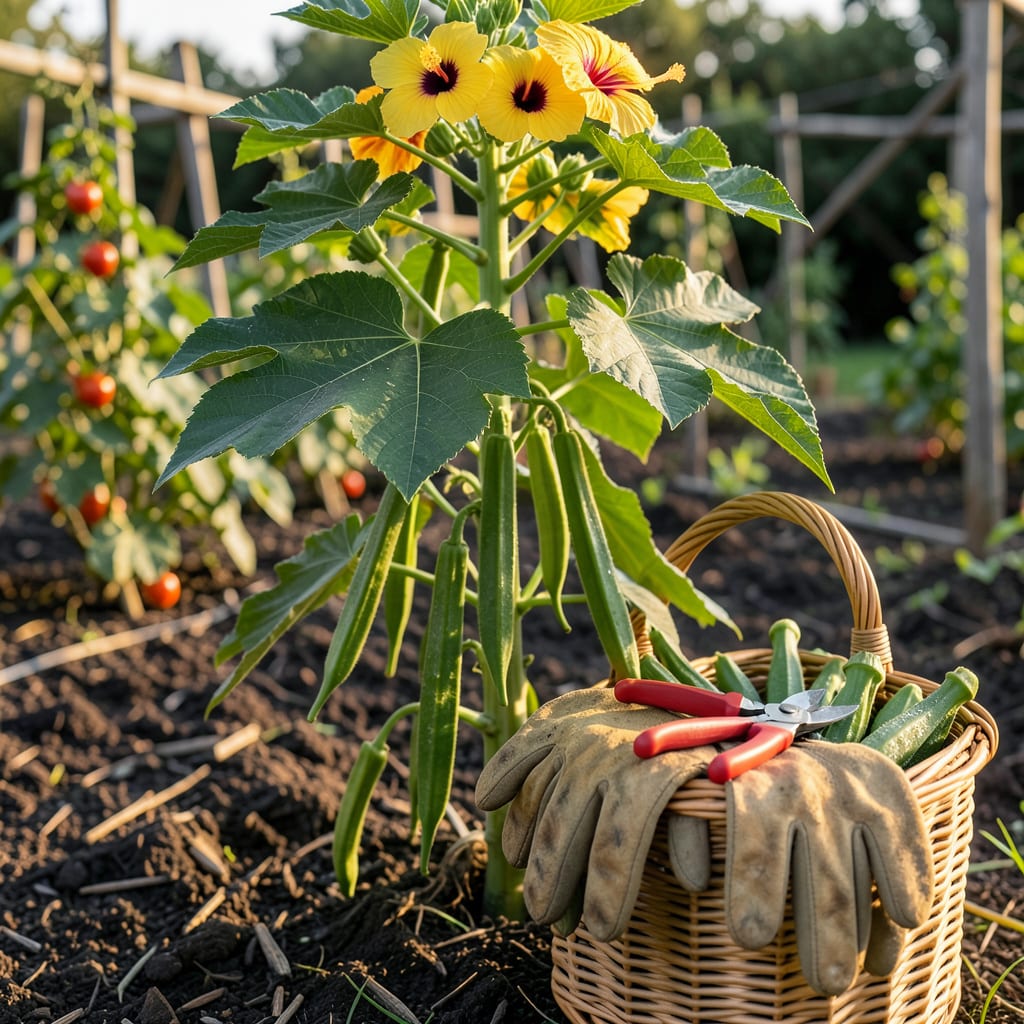 How to Know When to Pick Okra: The 3 Day Rule for Perfect Pods illustration with key details