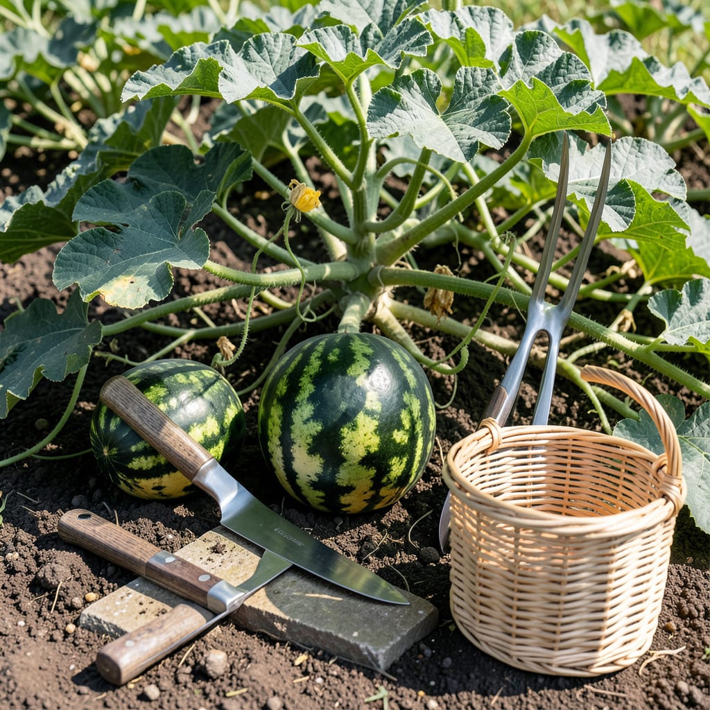 How to Know When to Pick Watermelon From Garden: The Ground Spot and Hollow Sound Trick illustration with key details