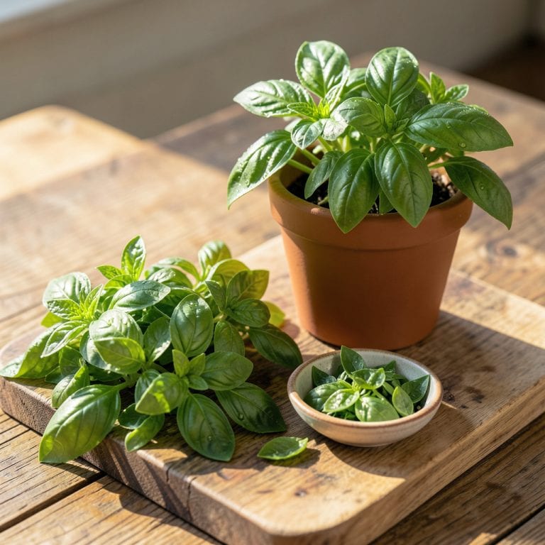 How To Pluck Basil Leaves: Gentle Pinch for Continuous Growth