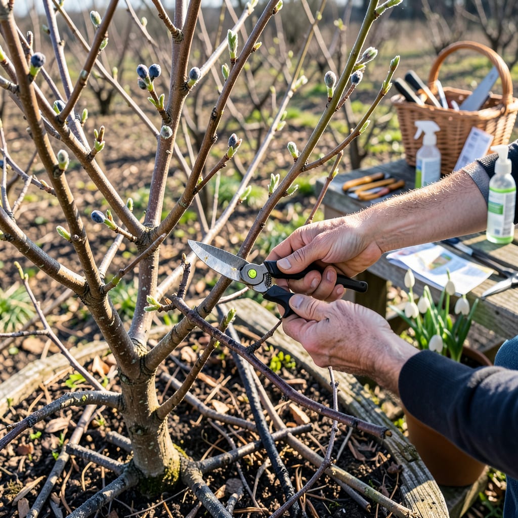 How to Prune a Blueberry Bush: Maximize Yield With Expert Techniques example with annotations