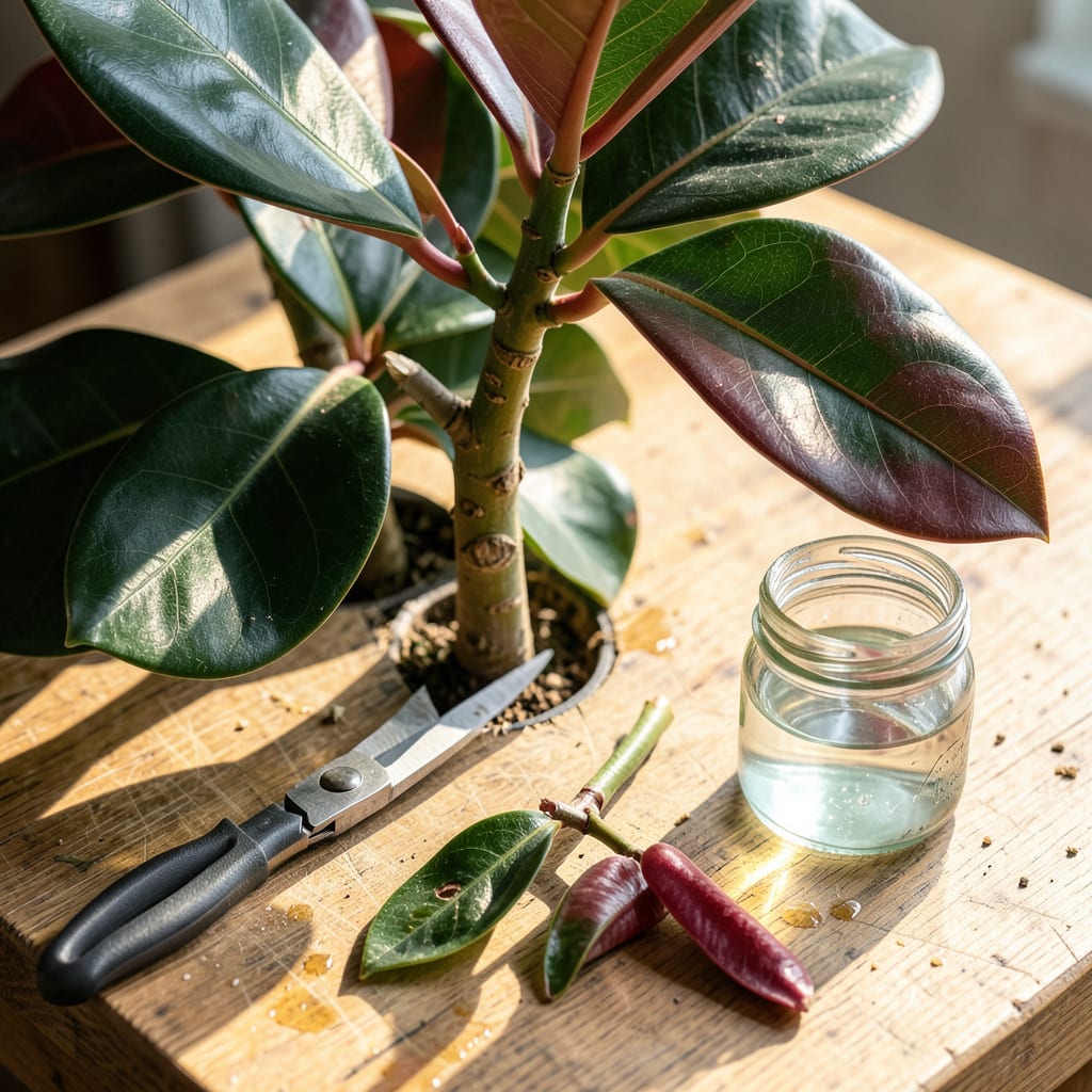 How to Prune a Rubber Plant: Encourage Bushier Growth in 3 Steps detailed visual guide