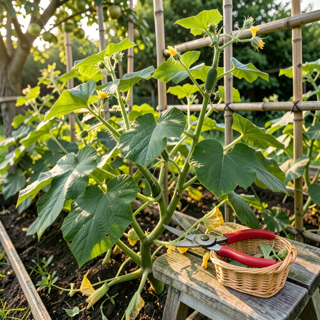 Complete How to Prune Cucumber Plants: The Key to Bigger Harvests and Healthier Vines overview image