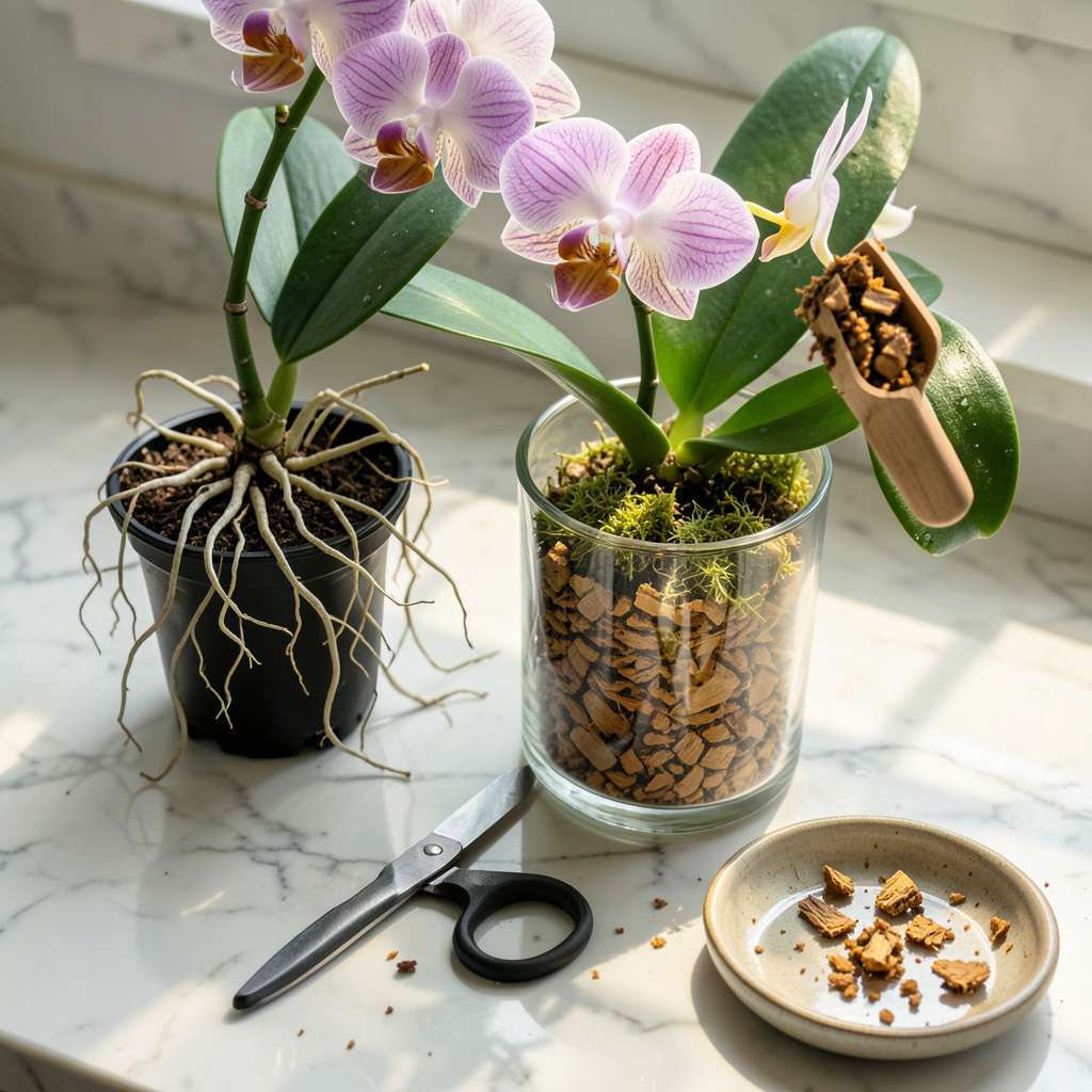 How to Repot an Orchid in a Glass Vase: Step-by-Step for Healthy Roots