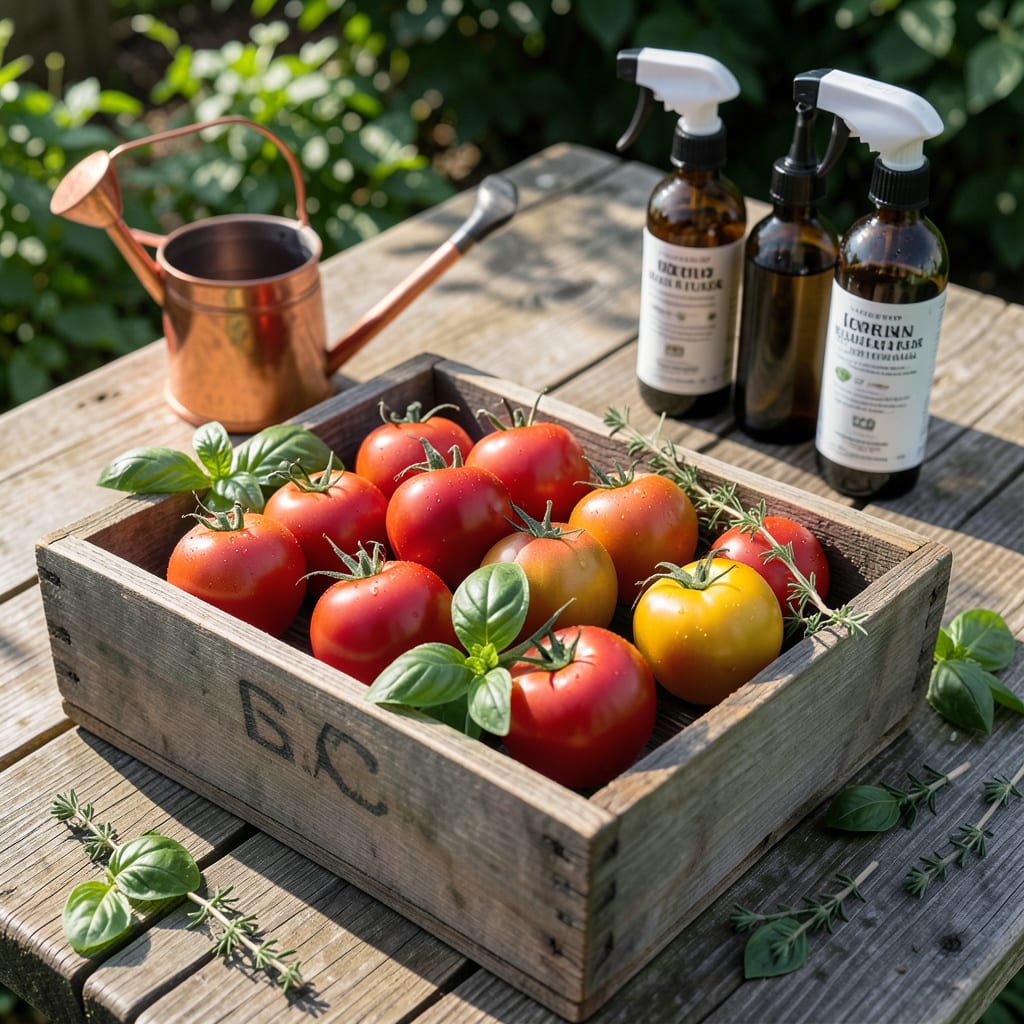 Visual representation of How to Stop Blight on Tomatoes: Early Detection and Organic Fixes