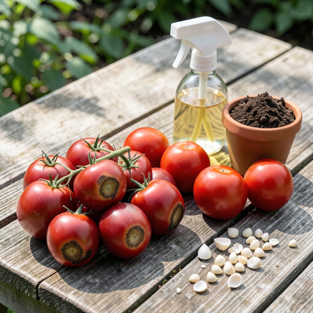 how to stop blossom end rot on tomato plants illustration with key details