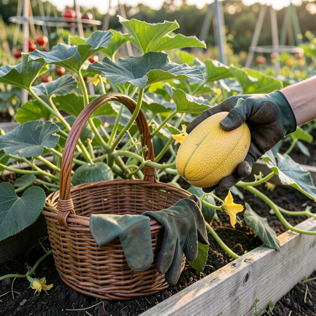 Visual representation of How to Tell When a Cantaloupe Is Ready to Pick: 5 Foolproof Signs