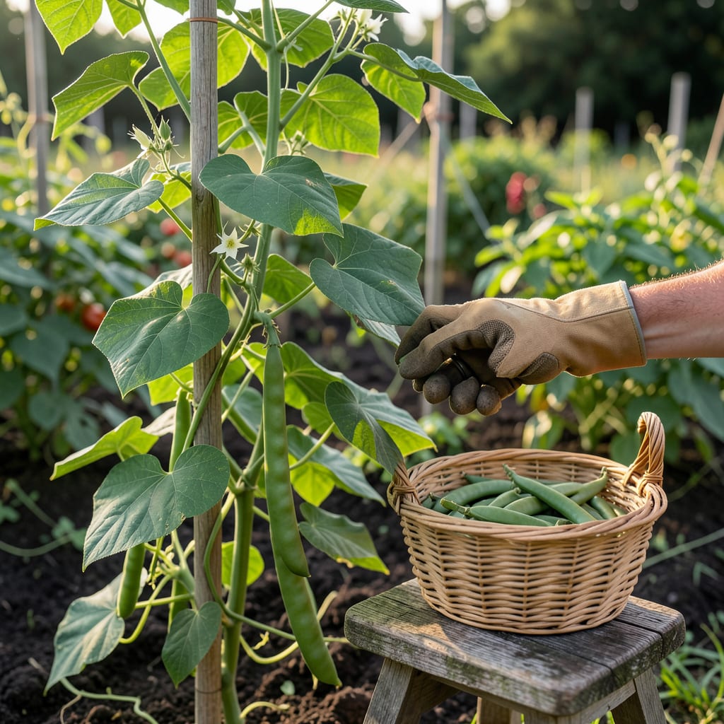 How to Tell When Green Beans Are Ready to Pick: The Snap and Bulge Test for Crisp Pods illustration with key details