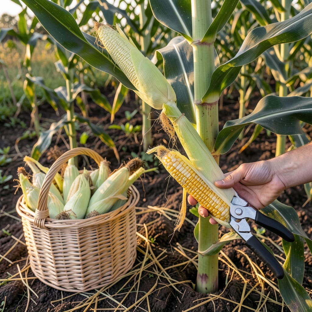 How to Tell When Sweet Corn Is Ready to Pick: The Kernel Milk Test for Peak Sweetness detailed visual guide