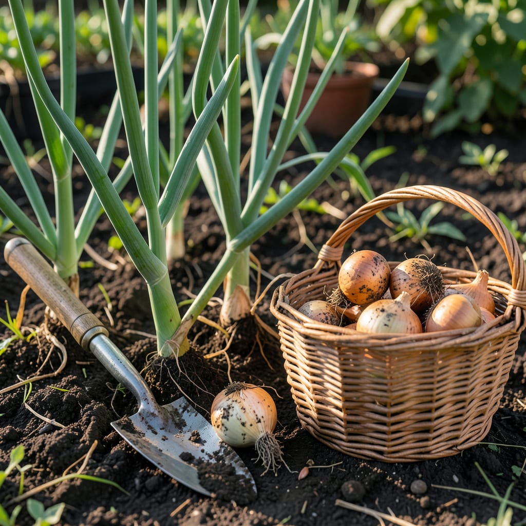 How to Tell When to Harvest Onions: Top Signs for Perfect Timing illustration with key details