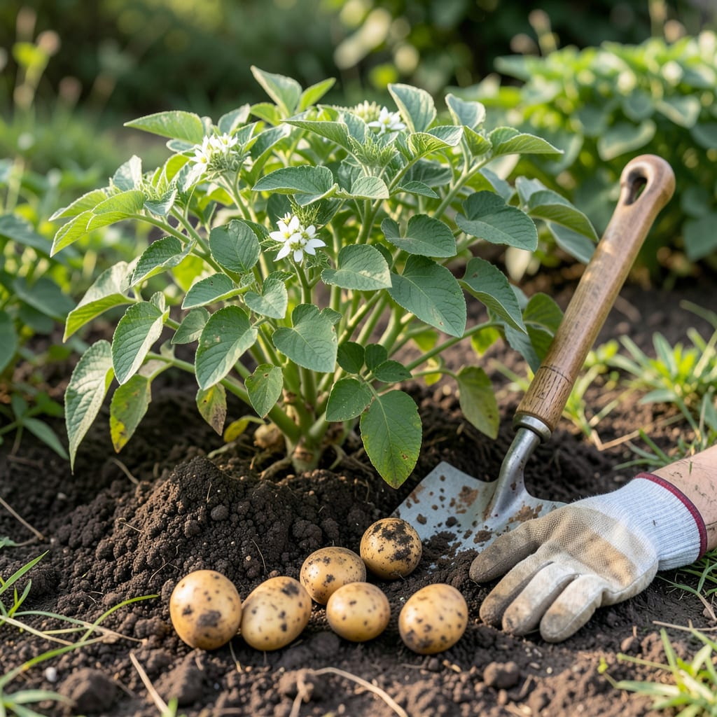 Complete how to tell when to harvest potatoes overview image