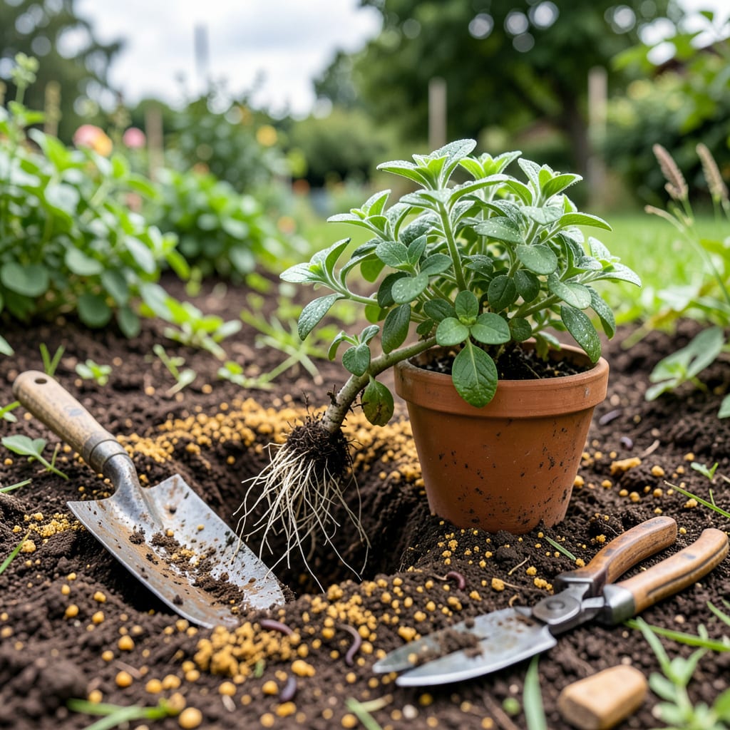 Visual representation of How to Transplant Oregano: Foolproof Steps for Thriving Herbs