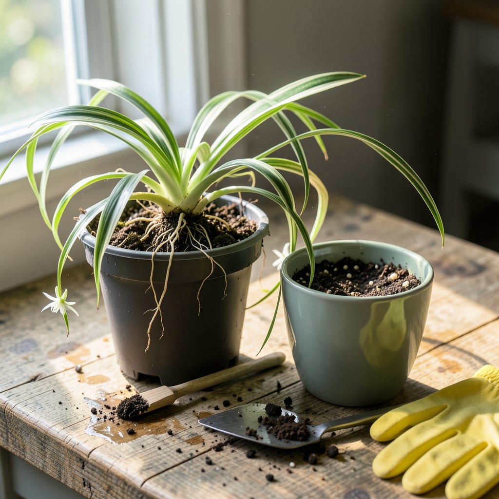 How to Transplant Spider Plants: Foolproof Steps for Thriving Growth illustration with key details
