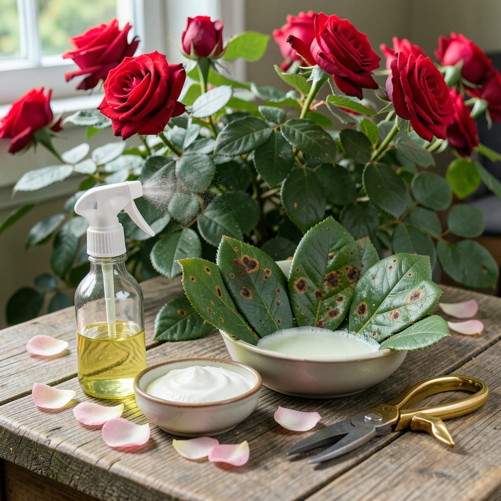 how to treat brown spots on rose leaves detailed visual guide