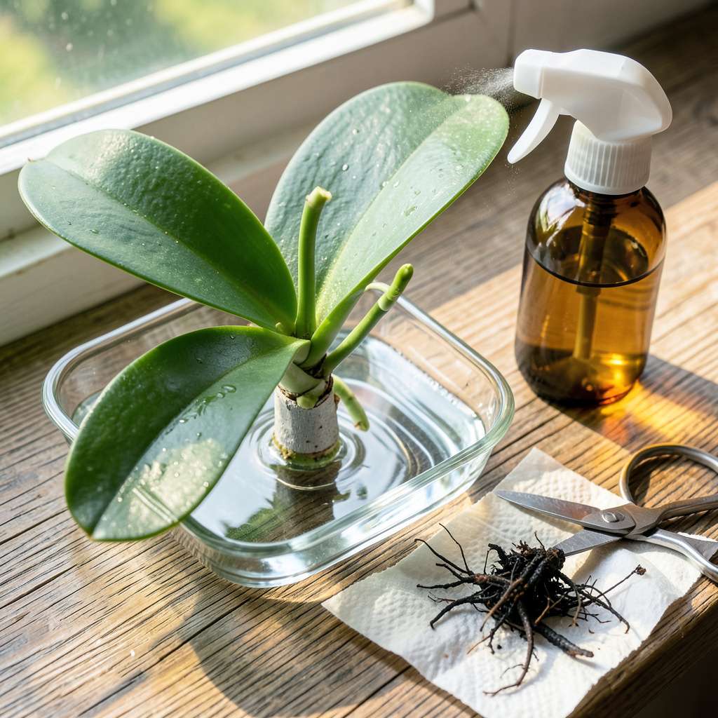 How to Water Orchids With No Roots: Revive and Regrow Using This Method