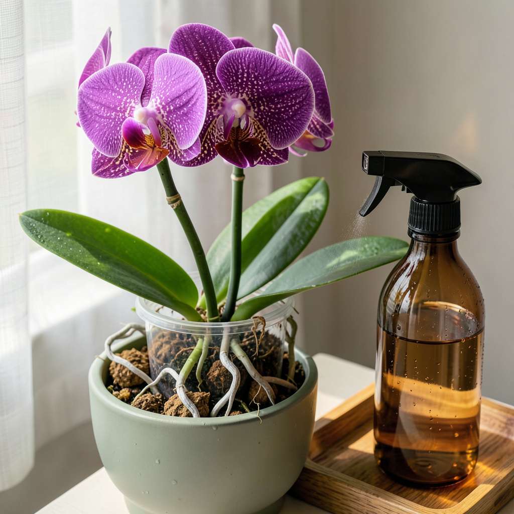 Orchid Care: How to Water With a Spray Bottle for Thriving Blooms