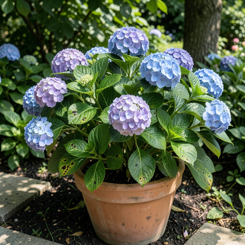Hydrangea Has Black Spots on Leaves: Copper Fungicide for Clear Foliage illustration with key details