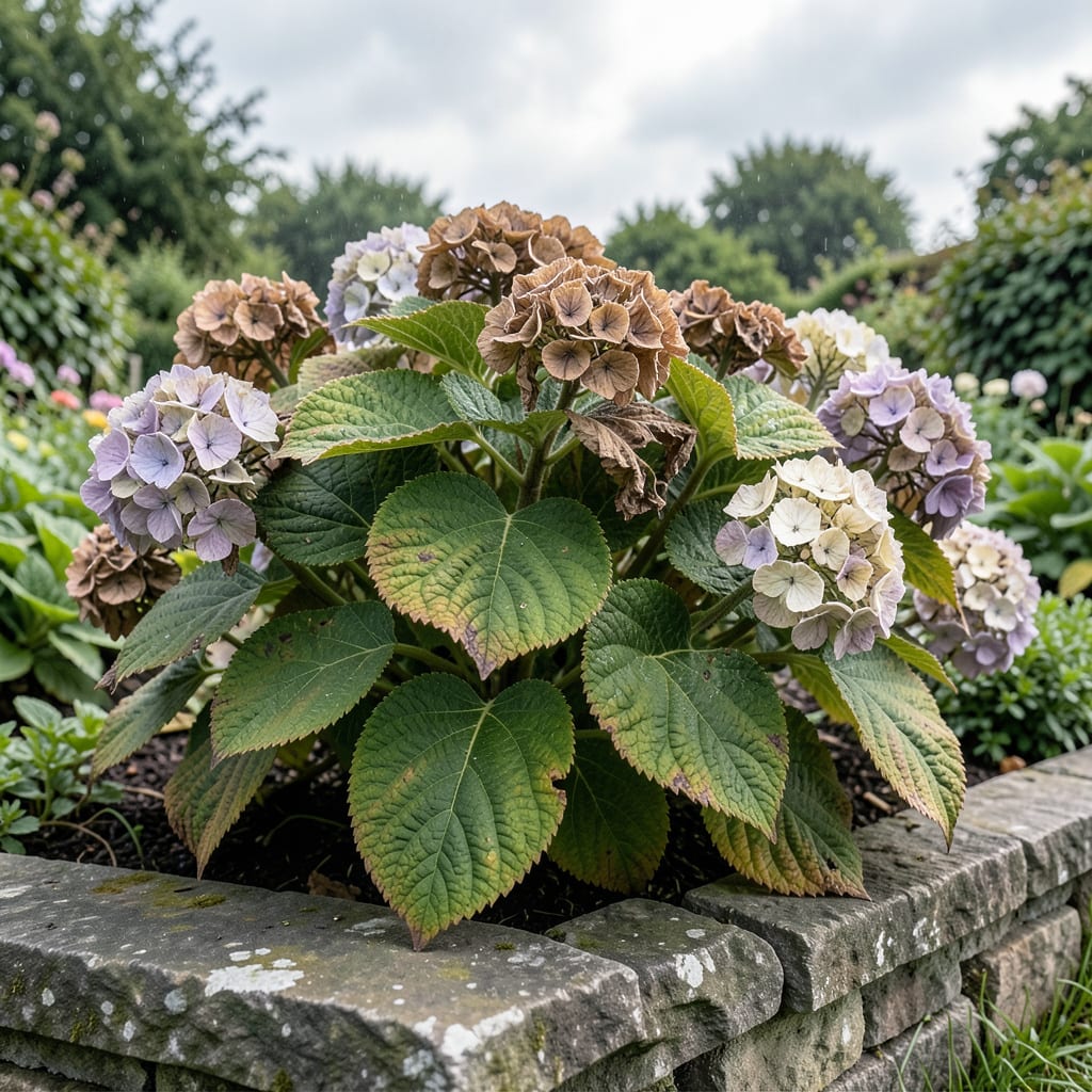 Comprehensive Hydrangea Leaves Curling and Turning Brown UK: Early Detection and Cultural Fixes visual reference